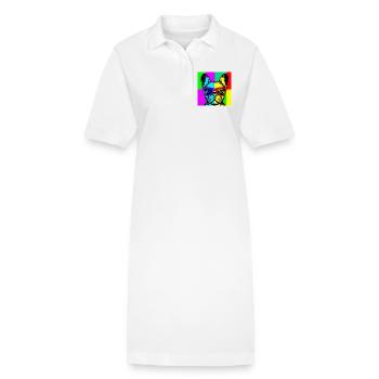 Pop Art Pup - Robe polo bio PAIGER Stanley/Stella Femme - blanc - Devant
