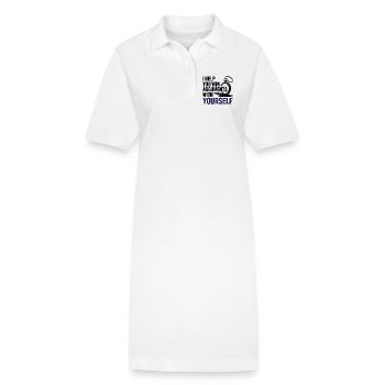 Hypnotiseur Je t’aide à gagner des disputes avec toi-même - Robe polo bio PAIGER Stanley/Stella Femme - blanc - Devant