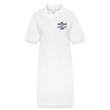 Hypnotiseur : Mon endroit heureux est un professionnel hypnotique - Robe polo bio PAIGER Stanley/Stella Femme - blanc - Devant