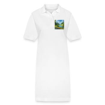 A beautiful spring hall - Stanley/Stella PAIGER Organic Women’s Polo Dress - white - Front