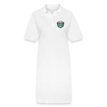 Mehr Hitze Weniger Plan Trotzdem Lecker - Stanley/Stella Frauen Bio-Polokleid PAIGER - Weiß - Vorne