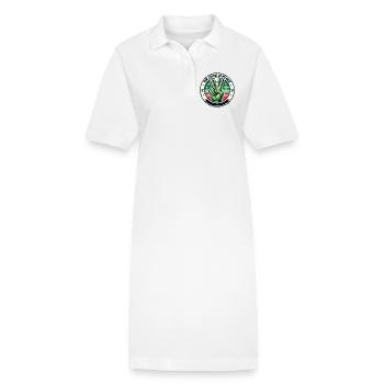 Insigne de Paix Extraterrestre - Robe polo bio PAIGER Stanley/Stella Femme - blanc - Devant