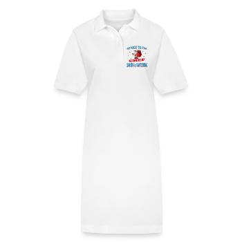 SANTA CHEF - Stanley/Stella Frauen Bio-Polokleid PAIGER - Weiß - Vorne