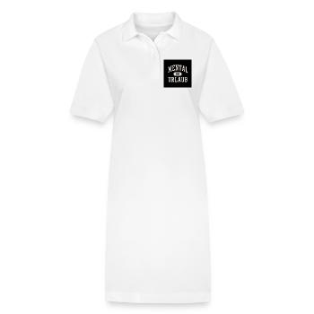 mentalement en vacances - Robe polo bio PAIGER Stanley/Stella Femme - blanc - Devant