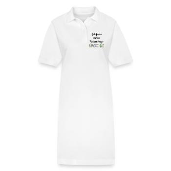 GEBURTSTAGSWOCHE FEIERN GEBURTSTAGSSPRÜCHE - Stanley/Stella Frauen Bio-Polokleid PAIGER - Weiß - Vorne
