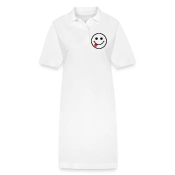 Smiley - Robe polo bio PAIGER Stanley/Stella Femme - blanc - Devant