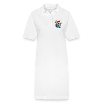 Eichhörnchen - Stanley/Stella Frauen Bio-Polokleid PAIGER - Weiß - Vorne
