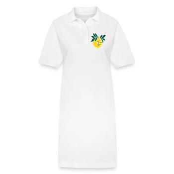 Müde Zitrone - Stanley/Stella Frauen Bio-Polokleid PAIGER - Weiß - Vorne