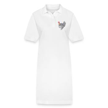 Volaille australienne - Robe polo bio PAIGER Stanley/Stella Femme - blanc - Devant