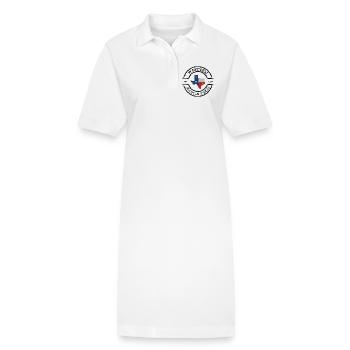 Lone Star Texas Flagge Umriss - Stanley/Stella Frauen Bio-Polokleid PAIGER - Weiß - Vorne