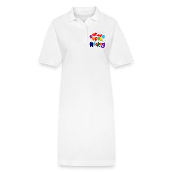 Party Hip, hip hourra - Robe polo bio PAIGER Stanley/Stella Femme - blanc - Devant