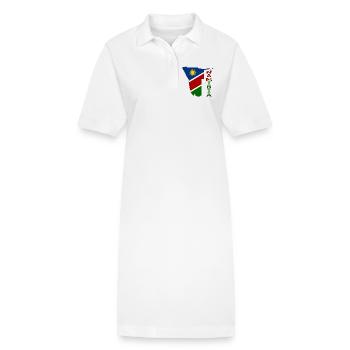 Namibie Carte Flag - Robe polo bio PAIGER Stanley/Stella Femme - blanc - Devant