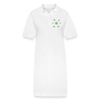 Fleur - Robe polo bio PAIGER Stanley/Stella Femme - blanc - Devant