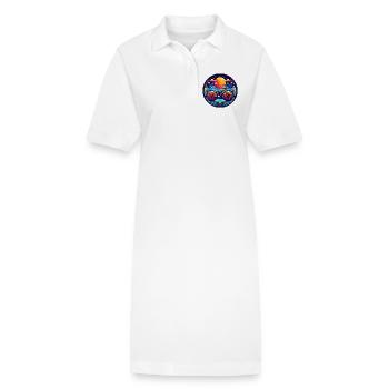 L’abstraction cycliste pour les cyclistes - Robe polo bio PAIGER Stanley/Stella Femme - blanc - Devant