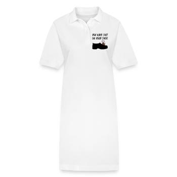 Vous avez de la merde sur votre chaussure - Robe polo bio PAIGER Stanley/Stella Femme - blanc - Devant