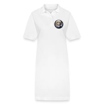 Mond-Mann - Stanley/Stella Frauen Bio-Polokleid PAIGER - Weiß - Vorne