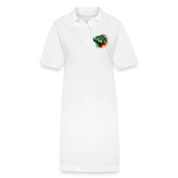 Leguan - Stanley/Stella Frauen Bio-Polokleid PAIGER - Weiß - Vorne