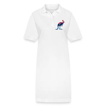 Kangaroo - Stanley/Stella PAIGER Organic Women’s Polo Dress - white - Front