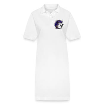 Hedgehog - Stanley/Stella PAIGER Organic Women’s Polo Dress - white - Front