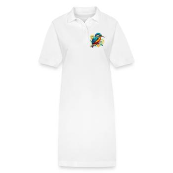 Eisvogel - Stanley/Stella Frauen Bio-Polokleid PAIGER - Weiß - Vorne
