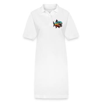 Piranha - Robe polo bio PAIGER Stanley/Stella Femme - blanc - Devant