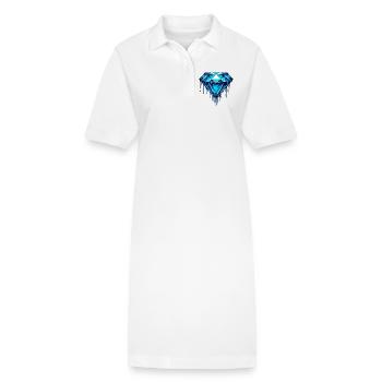 Diamant - Robe polo bio PAIGER Stanley/Stella Femme - blanc - Devant
