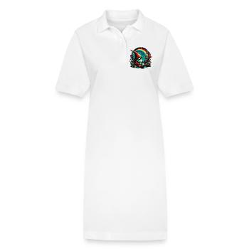 Gnome - Robe polo bio PAIGER Stanley/Stella Femme - blanc - Devant