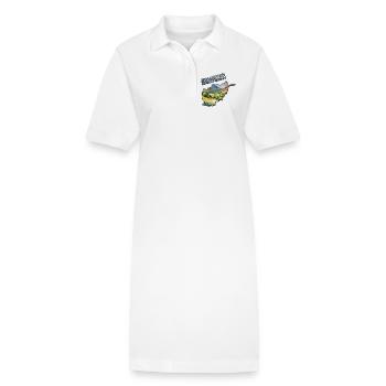 Aquarell Landkarte Afghanistan - Stanley/Stella Frauen Bio-Polokleid PAIGER - Weiß - Vorne