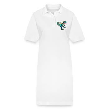 Dinosaure - Robe polo bio PAIGER Stanley/Stella Femme - blanc - Devant
