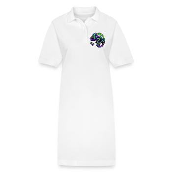 Caméléon - Robe polo bio PAIGER Stanley/Stella Femme - blanc - Devant