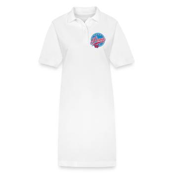 Beer Pong und Becher - Stanley/Stella Frauen Bio-Polokleid PAIGER - Weiß - Vorne