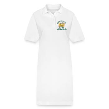 Religious Humor About Lemonade - Stanley/Stella PAIGER Organic Women’s Polo Dress - white - Front
