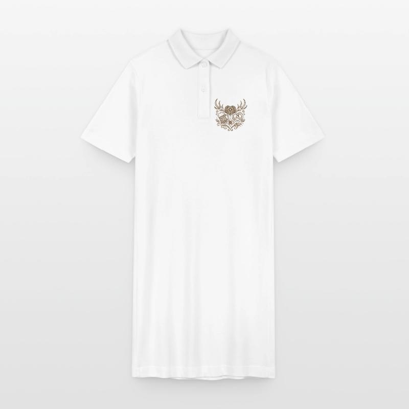 Herz mit Geweih, Bier & Brezel Stanley/Stella Frauen Bio-Polokleid PAIGER