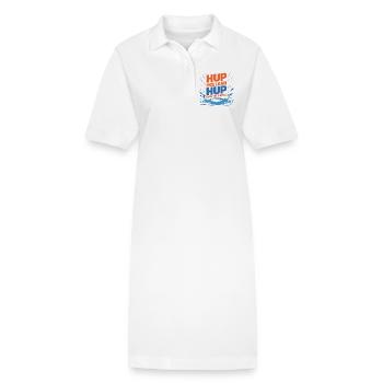 Hup Holland Hup Puddle Splash - Stanley/Stella PAIGER Organic Women’s Polo Dress - white - Front