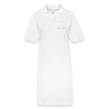 Navigation de nuit avec - Robe polo bio PAIGER Stanley/Stella Femme - blanc - Devant