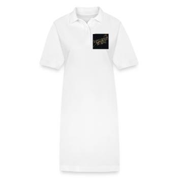 Wall Street We Trust Financial Motive - Stanley/Stella PAIGER Organic Women’s Polo Dress - white - Front