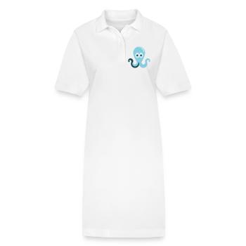 Squid - Stanley/Stella PAIGER Organic Women’s Polo Dress - white - Front