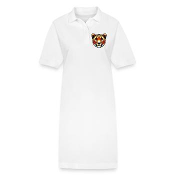 Guépard - Robe polo bio PAIGER Stanley/Stella Femme - blanc - Devant