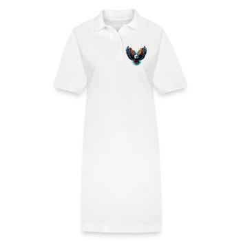 Adler - Stanley/Stella Frauen Bio-Polokleid PAIGER - Weiß - Vorne