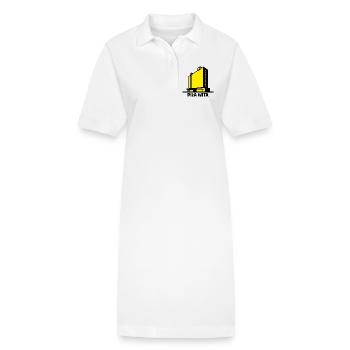 Saw heißt Sie herzlich willkommen. Die Stadt Piła und das Gebäude des Hotels Gromada - Stanley/Stella Frauen Bio-Polokleid PAIGER - Weiß - Vorne