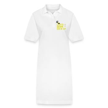 Équipe technique théâtrale Technicien de scène Son - Robe polo bio PAIGER Stanley/Stella Femme - blanc - Devant