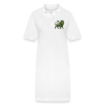 Lion Roots Reggae - Stanley/Stella Frauen Bio-Polokleid PAIGER - Weiß - Vorne