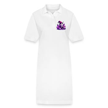Gnome - Robe polo bio PAIGER Stanley/Stella Femme - blanc - Devant