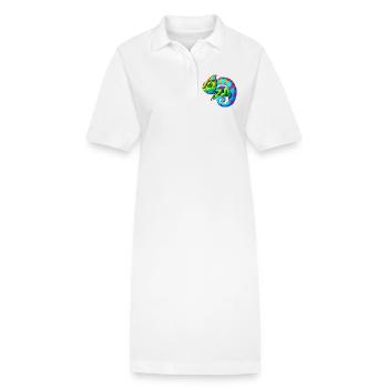 Caméléon - Robe polo bio PAIGER Stanley/Stella Femme - blanc - Devant