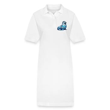 Seal - Stanley/Stella PAIGER Organic Women’s Polo Dress - white - Front