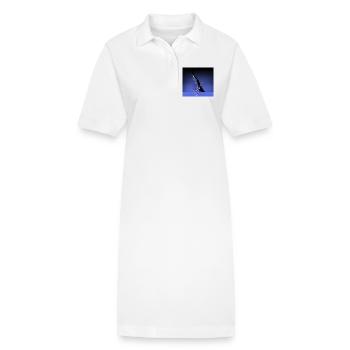 Rencontre des profondeurs - Robe polo bio PAIGER Stanley/Stella Femme - blanc - Devant