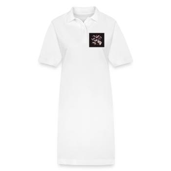 Lignes Néon et Billets de Banque - Robe polo bio PAIGER Stanley/Stella Femme - blanc - Devant