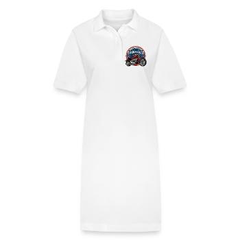 Tourmalet Mountainbike Abzeichen - Stanley/Stella Frauen Bio-Polokleid PAIGER - Weiß - Vorne