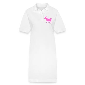 Sündenbock rosa - Stanley/Stella Frauen Bio-Polokleid PAIGER - Weiß - Vorne
