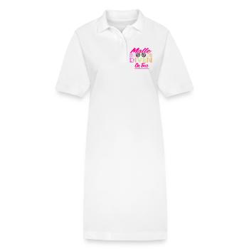 Mallorca, Tour,  Mädels - Stanley/Stella Frauen Bio-Polokleid PAIGER - Weiß - Vorne
